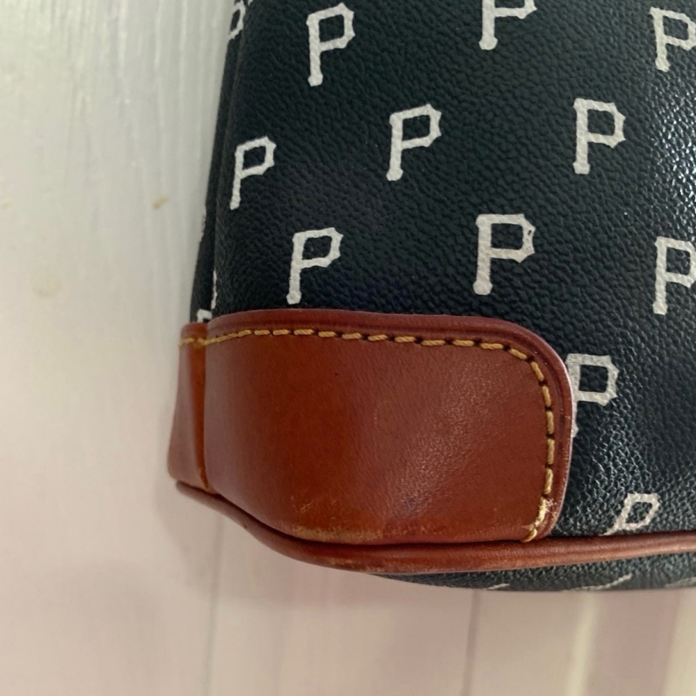 Dooney & Bourke Black and Brown Signature P Crossbody - Picture 4 of 9